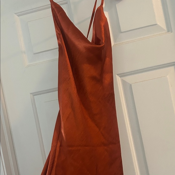 ASOS Rust Backless Slip Dress - Picture 1 of 10